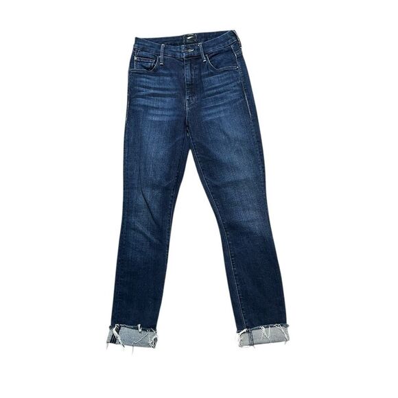 MOTHER High Waisted Looker Ankle Fray Jeans Size 25 - Picture 3 of 14